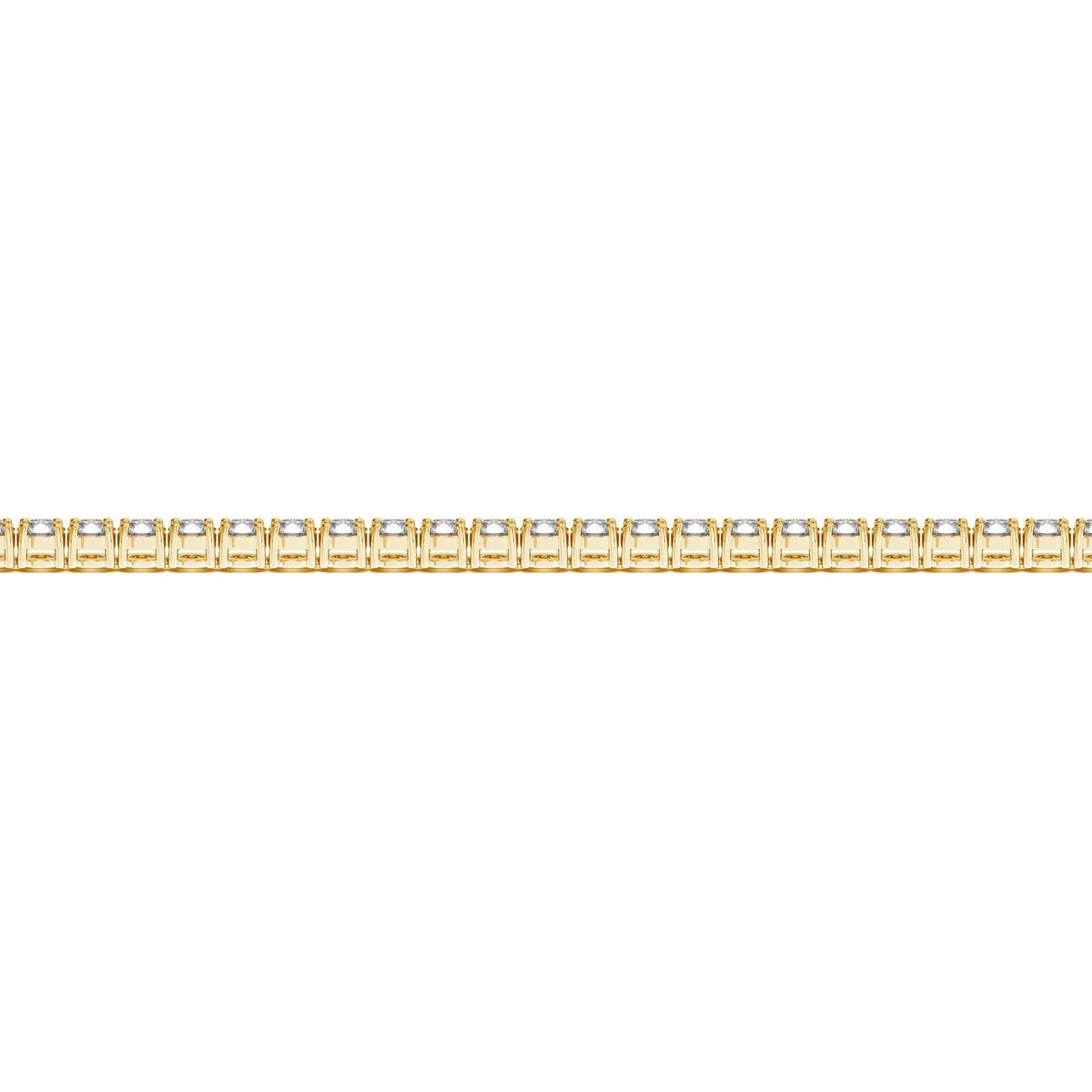 Lab Grown Round Diamond Tennis Bracelet in 14k Yellow Gold (3 cctw F/G  VS2/SI1)