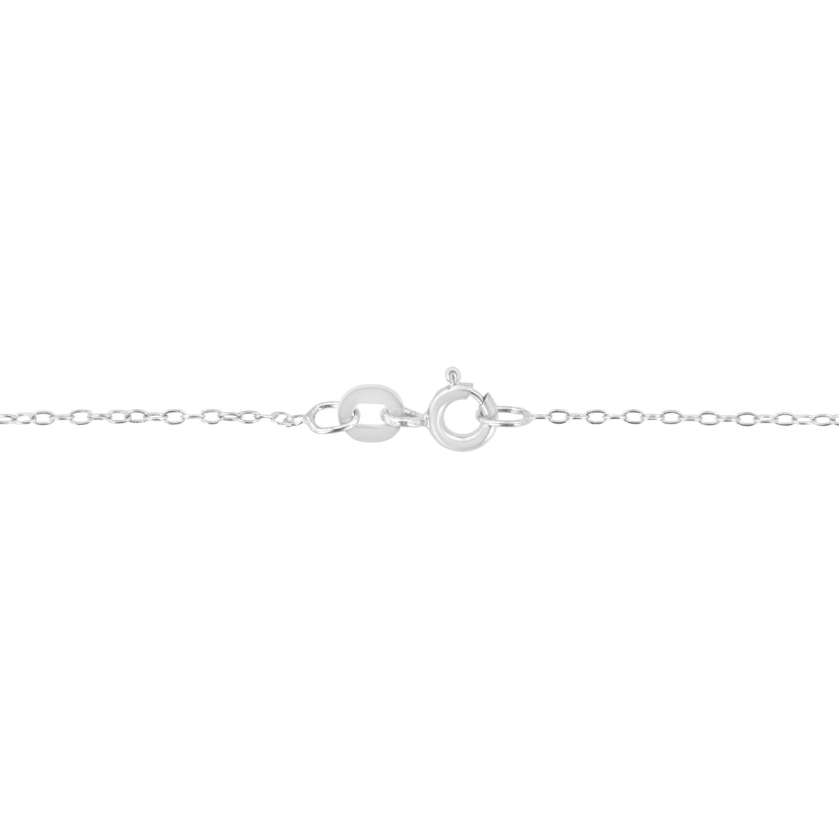 14K White Gold 1/5 Cttw Emerald Shape Solitaire Diamond 18" Pendant Necklace (G-H Color, VS2-SI1 Clarity)