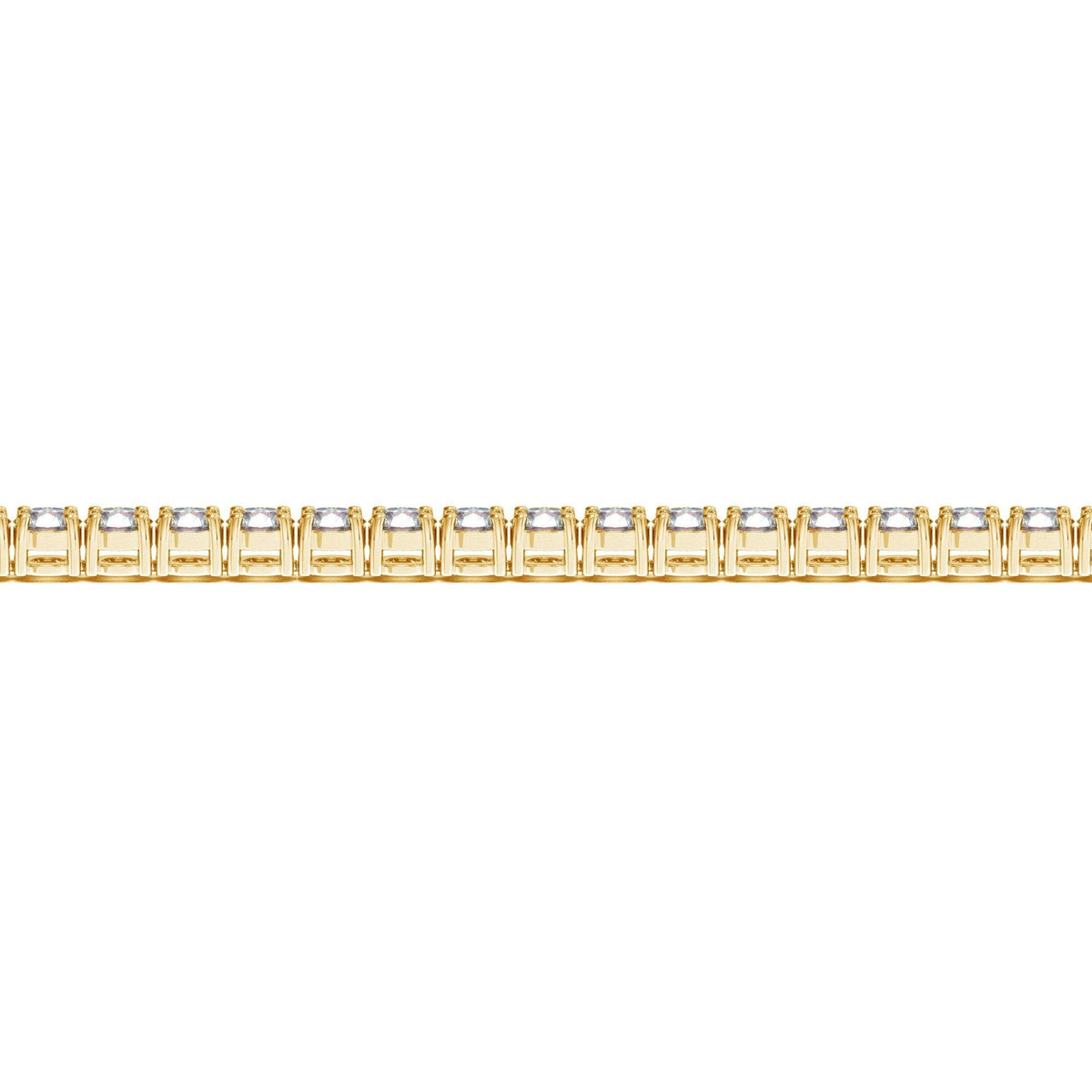 Lab Grown Round Diamond Tennis Bracelet in 14k Yellow Gold (10 cctw F/G  VS2/SI1)