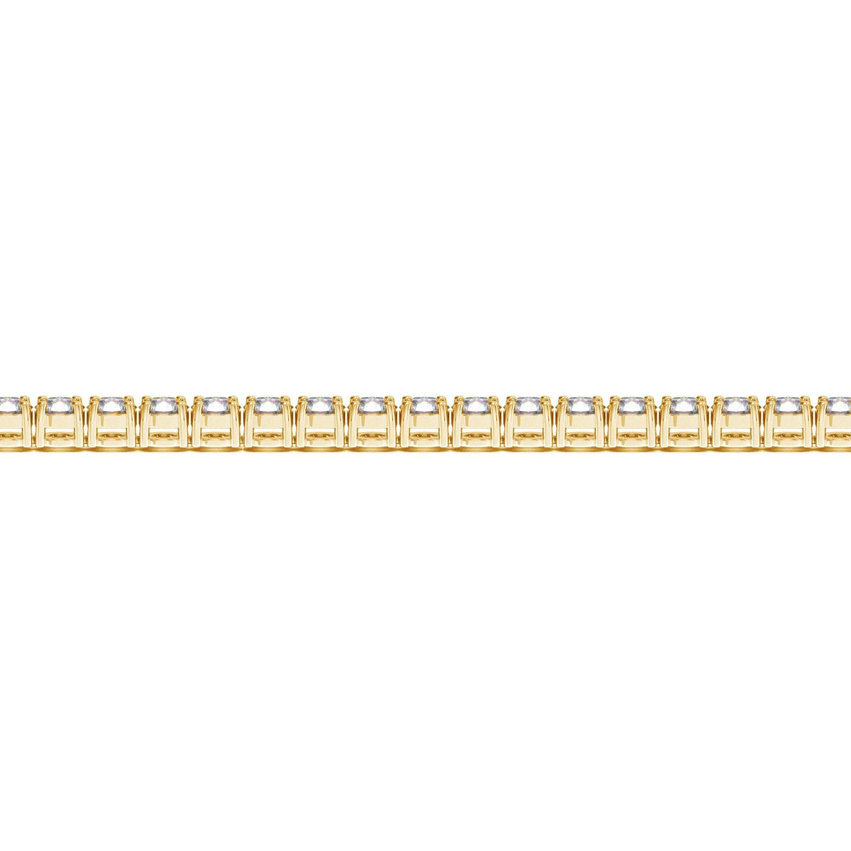 Lab Grown Round Diamond Tennis Bracelet in 14k Yellow Gold (6 cctw F/G  VS2/SI1)
