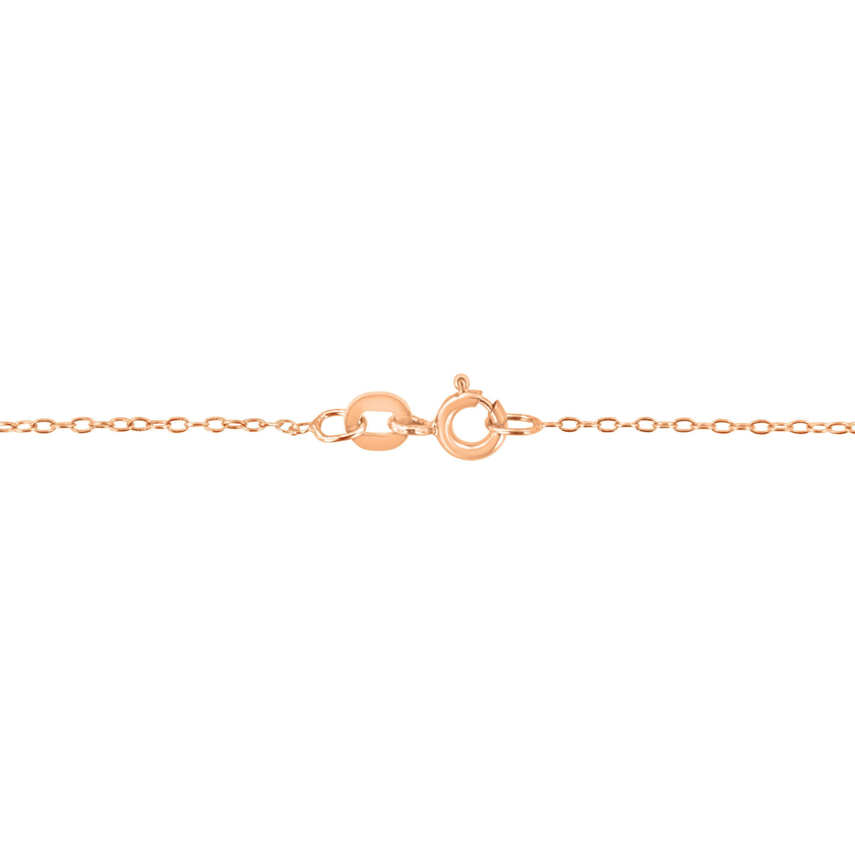 AGS Certified 10K Rose Gold 1/5 Cttw Bezel Set Round Diamond Solitaire 16-18" Adjustable Pendant Necklace (H-I Color, VS1-VS2 Clarity)