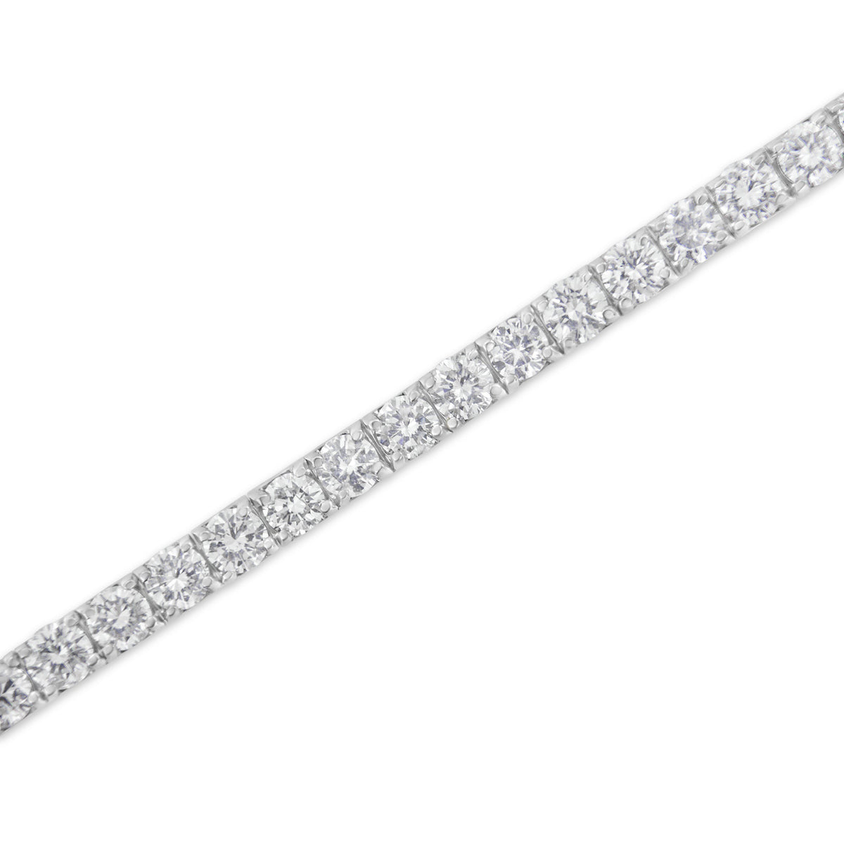IGI Certified 5.0 Cttw Cut Diamond 14K White Gold Classic 7â€ Tennis Bracelet (H-I Color, I1-I2 Clarity)