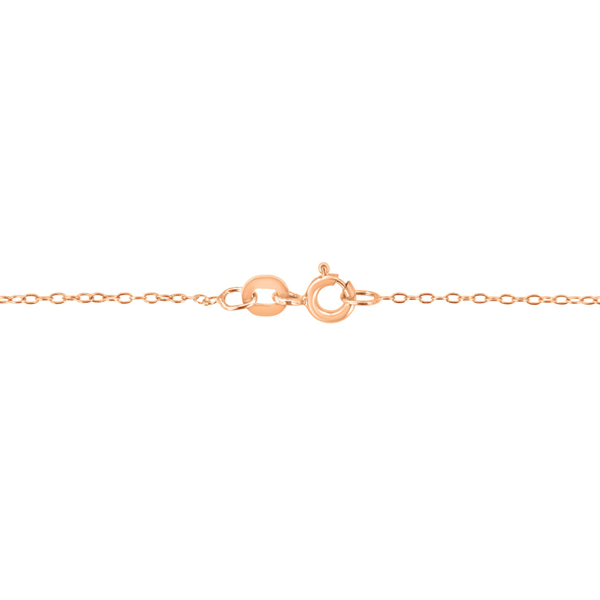AGS Certified 10K Rose Gold 1/5 Cttw Bezel Set Round Diamond Solitaire 16-18" Adjustable Pendant Necklace (H-I Color, VS1-VS2 Clarity)