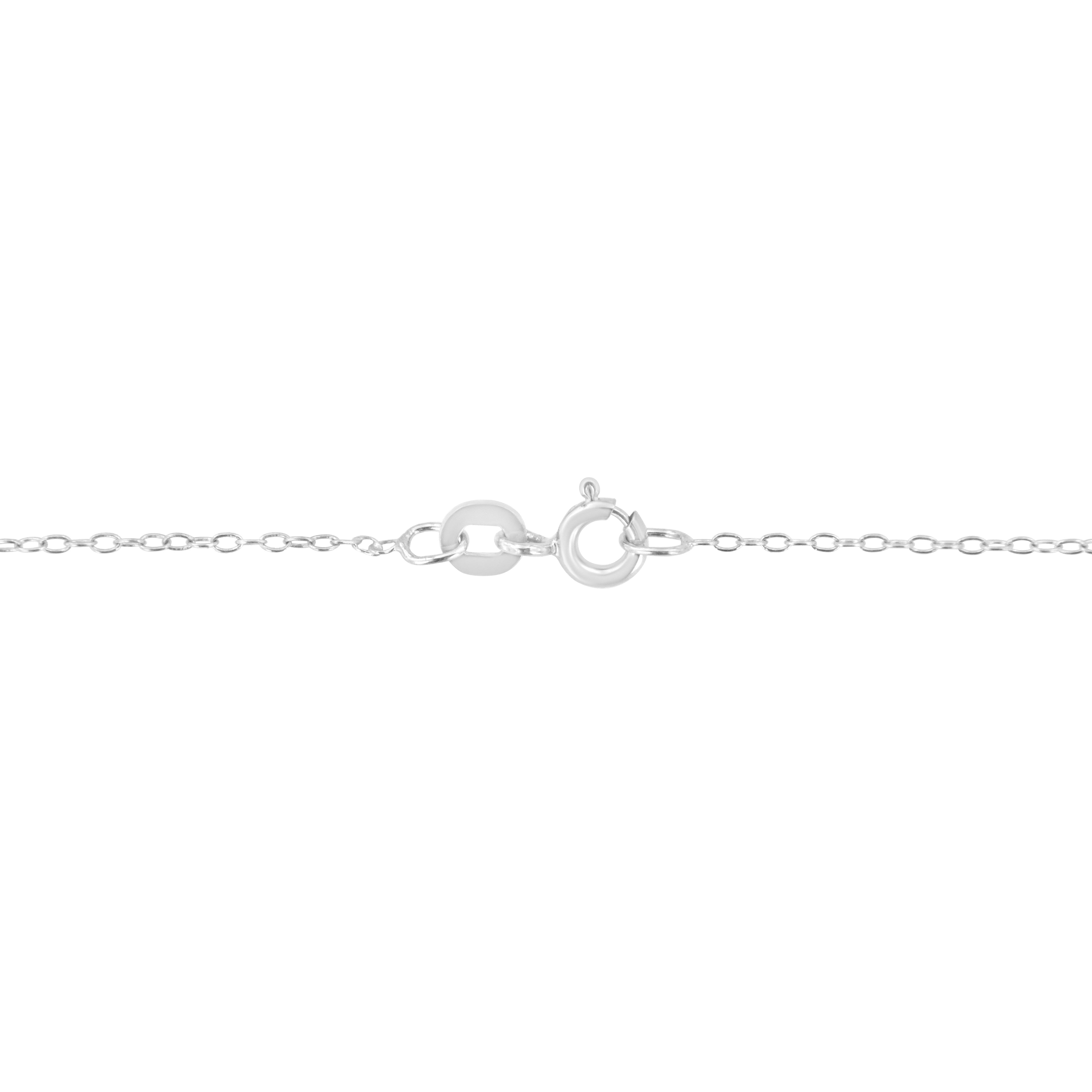 .925 Sterling Silver 1/10 Cttw Round-Cut Diamond Bezel 18" Pendant Necklace (J-K Color, I1-I2 Clarity)