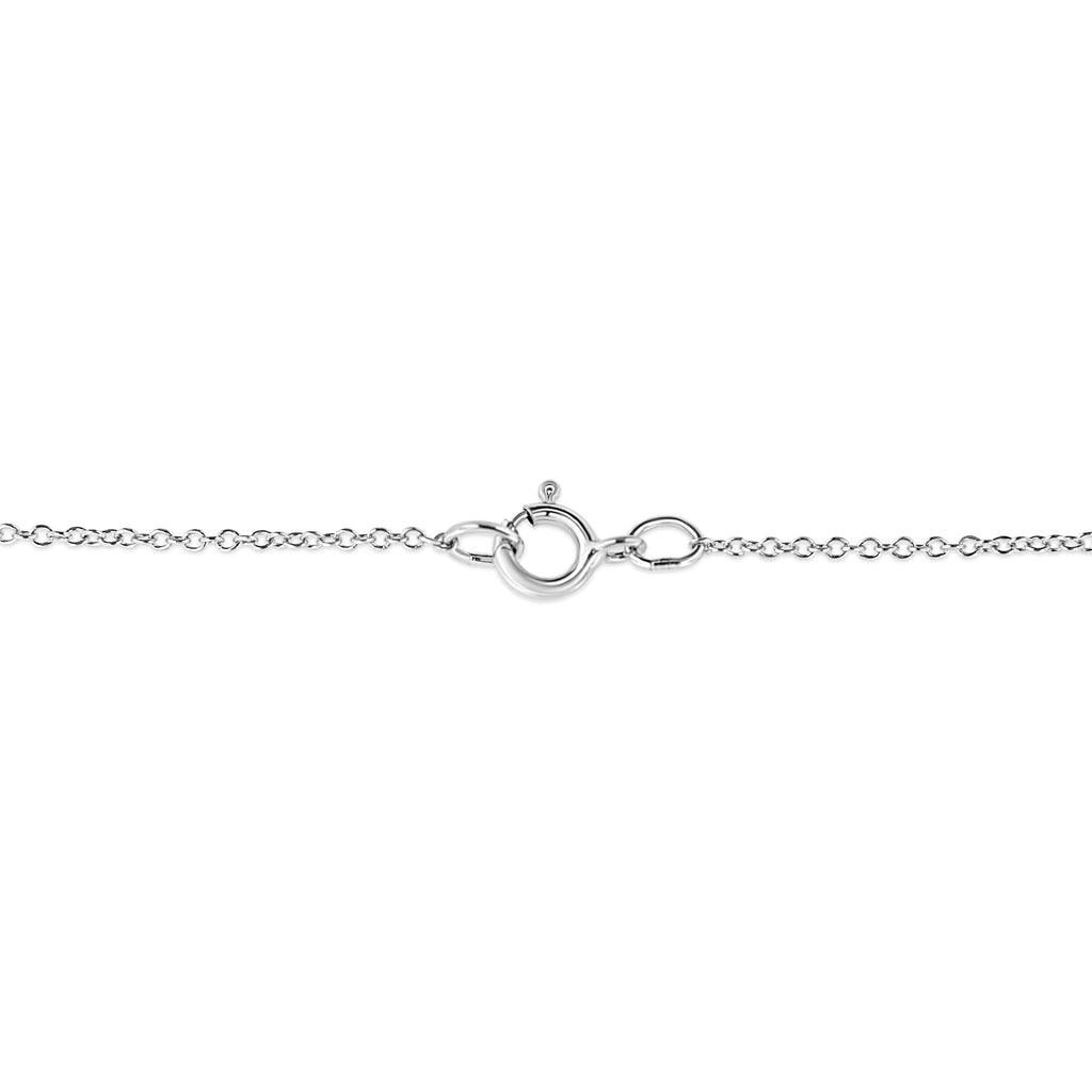 .925 Sterling Silver Pave-Set Diamond Accent Heart Shape 18" Pendant Necklace (I-J Color, I1-I2 Clarity)