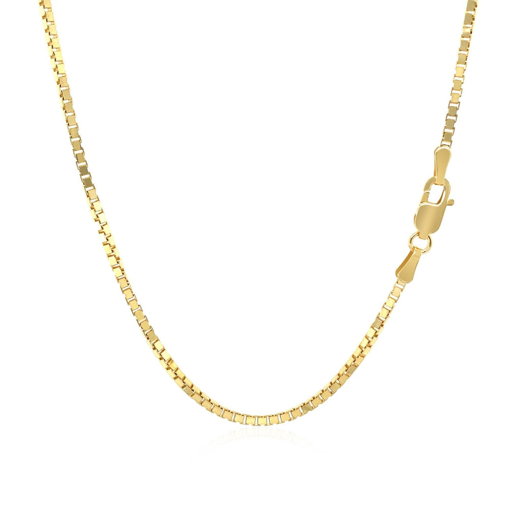 14k Yellow Gold Classic Box Chain 1.4mm