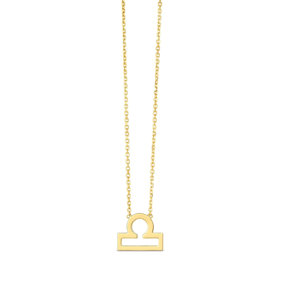 14K Yellow Gold Libra Necklace