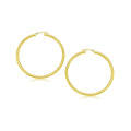 10k Yellow Gold Polished Hoop Earrings (25 mm)