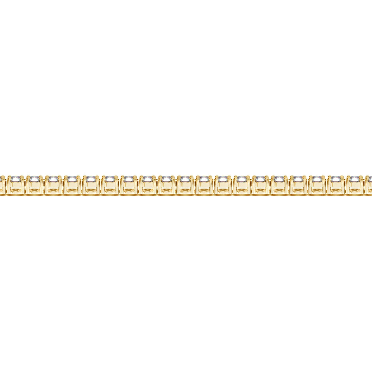 Lab Grown Round Diamond Tennis Bracelet in 14k Yellow Gold (4 cctw F/G  VS2/SI1)