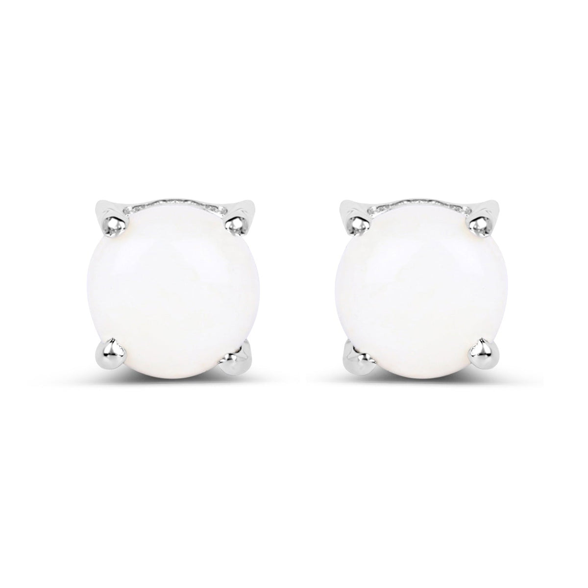 1.18 Carat Genuine Opal .925 Sterling Silver Earrings
