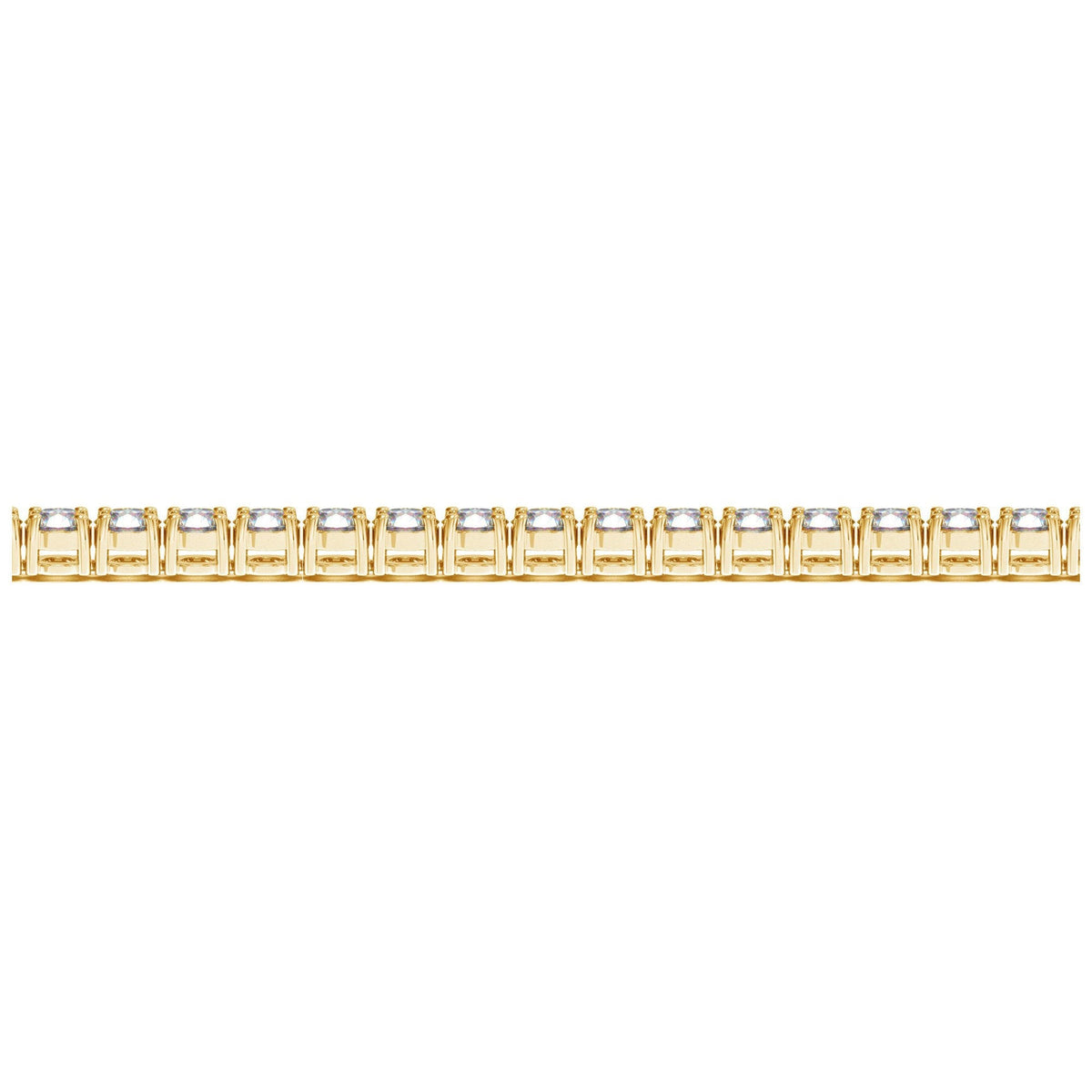 Lab Grown Round Diamond Tennis Bracelet in 14k Yellow Gold (8 cctw F/G  VS2/SI1)