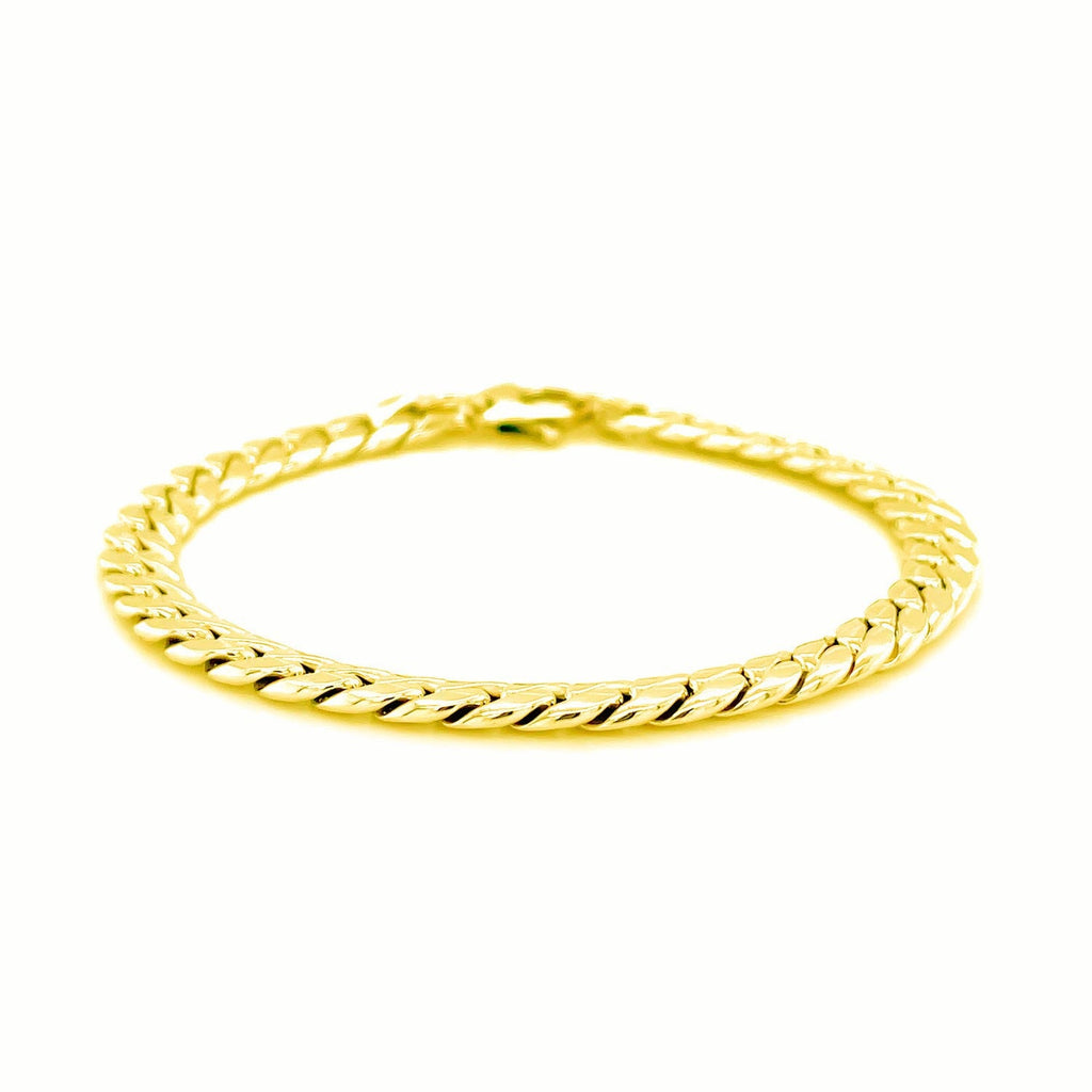14K Yellow Gold Cuban Link Bracelet