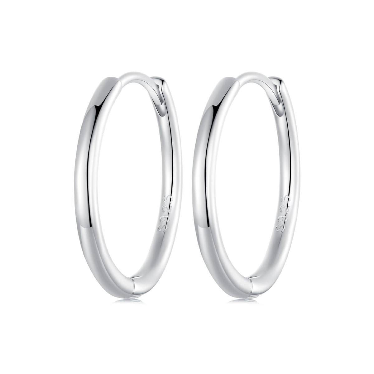 925 Sterling Silver & White Gold Plated Earrings for Women