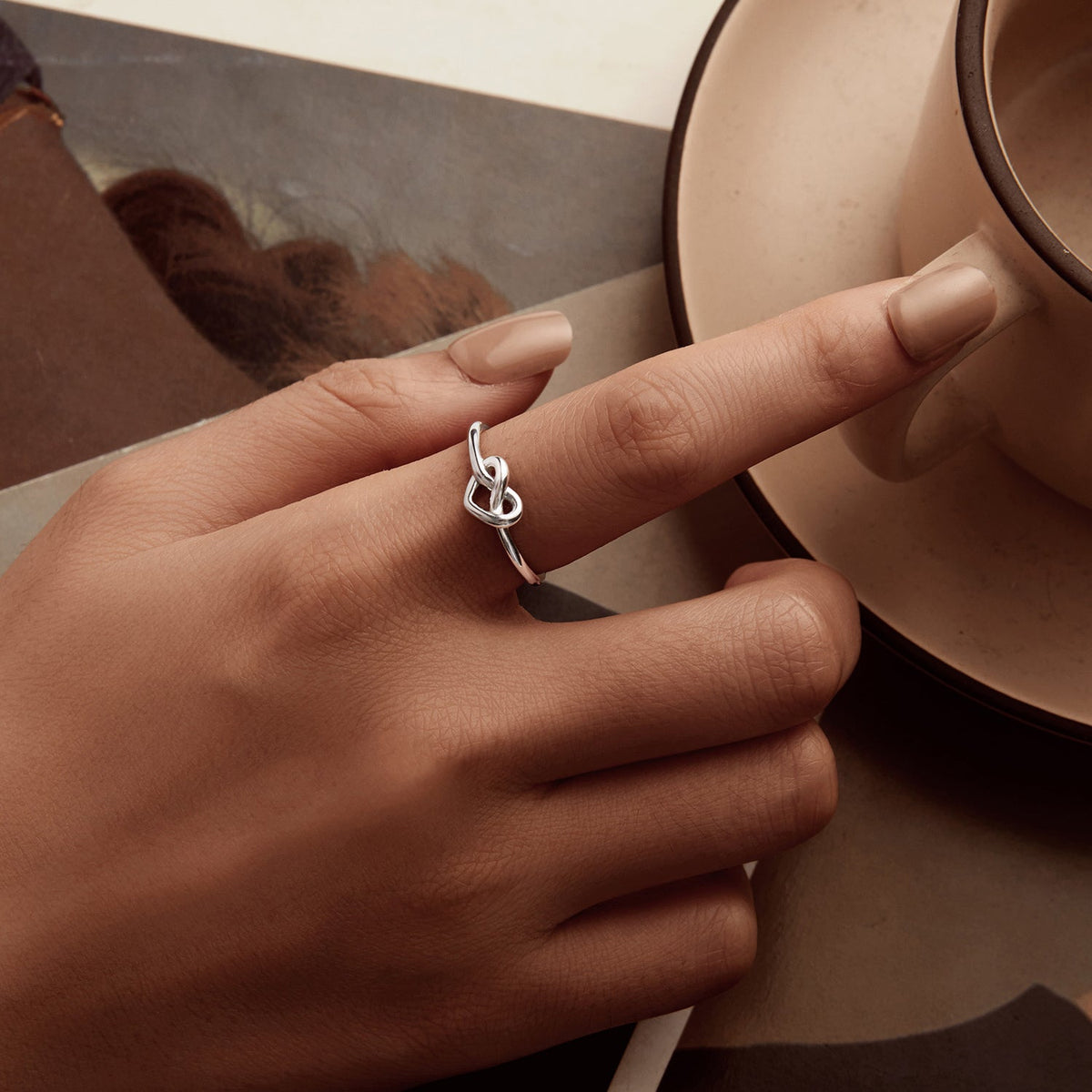 925 Sterling Silver & Plated White Gold 1.6mm Ring for Women