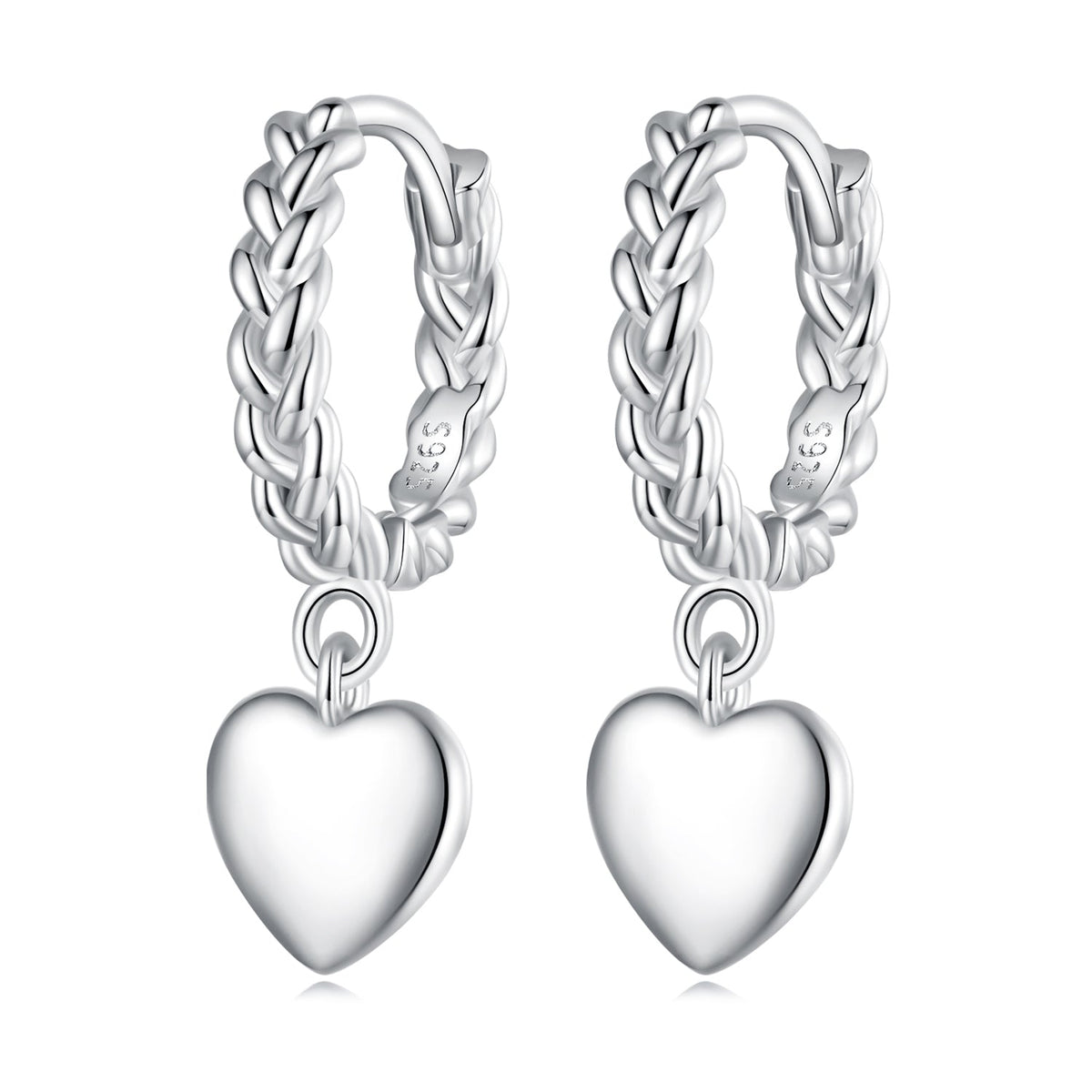 S925 Sterling Silver Earrings for Women with Platinum Plating