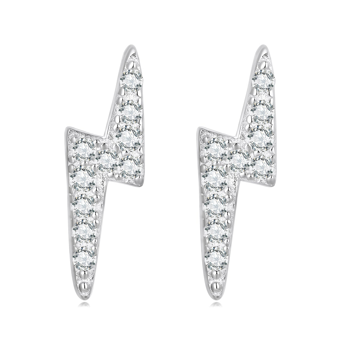 925 Sterling Silver Earrings with Pavé Setting CZ for Women