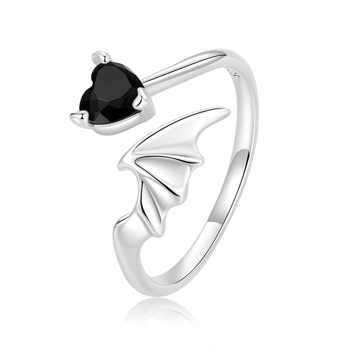 925 Sterling Silver Oxidized Pavé Setting CZ Ring