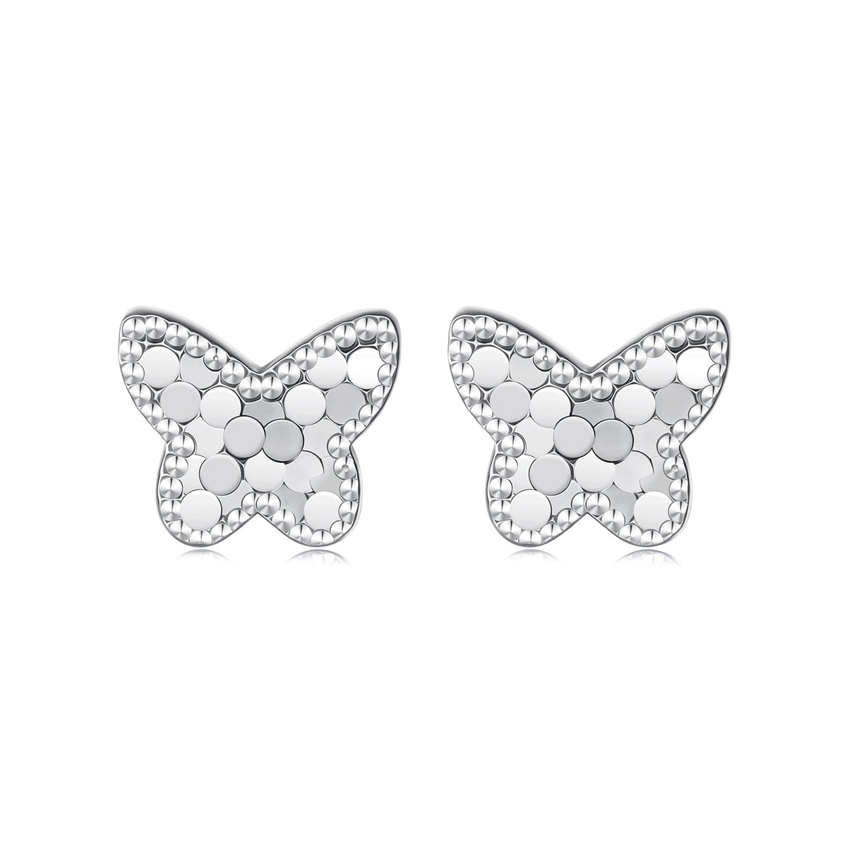 925 Sterling Silver Earrings with Plated White Gold for Women