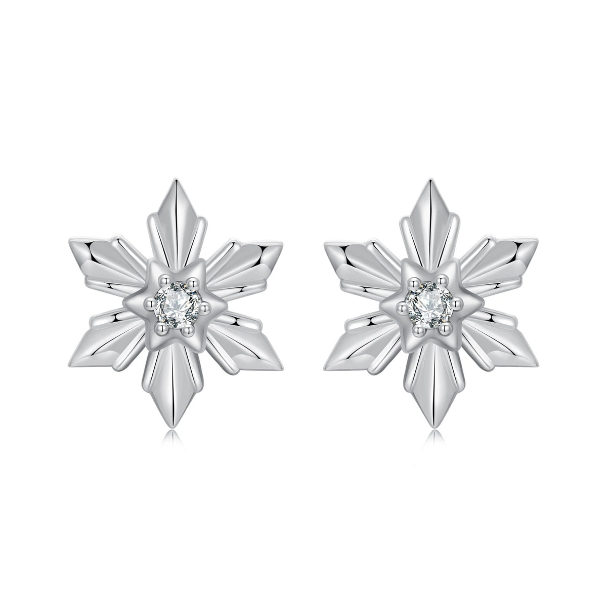 925 Sterling Silver Earrings with Pavé Setting CZ in Oxidized Finish