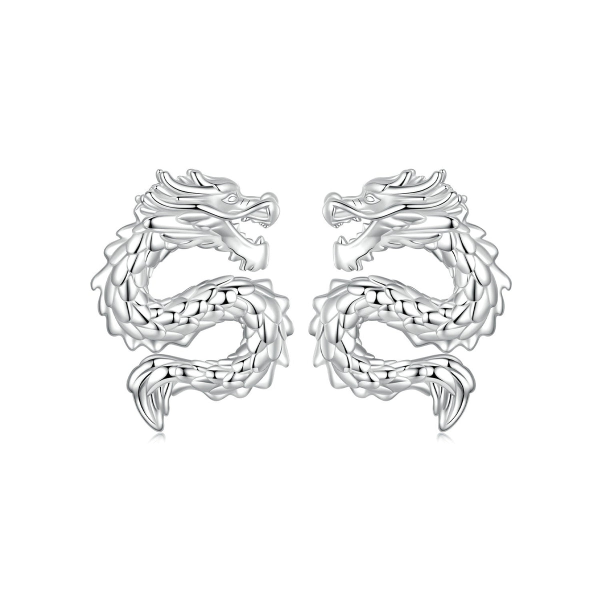 925 Sterling Silver Plated White Gold Earrings