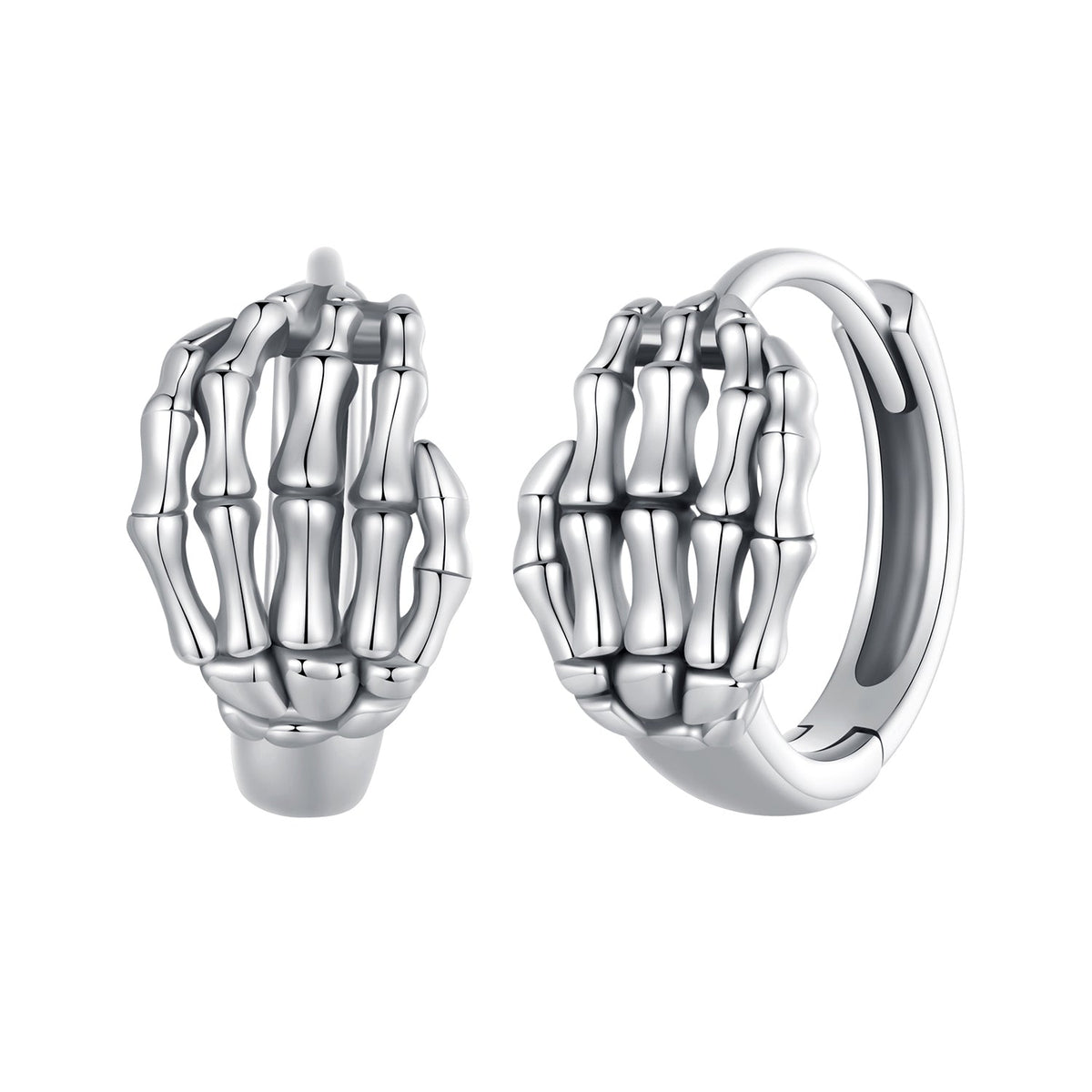 925 Sterling Silver Oxidized Earrings 12x7mm for Women