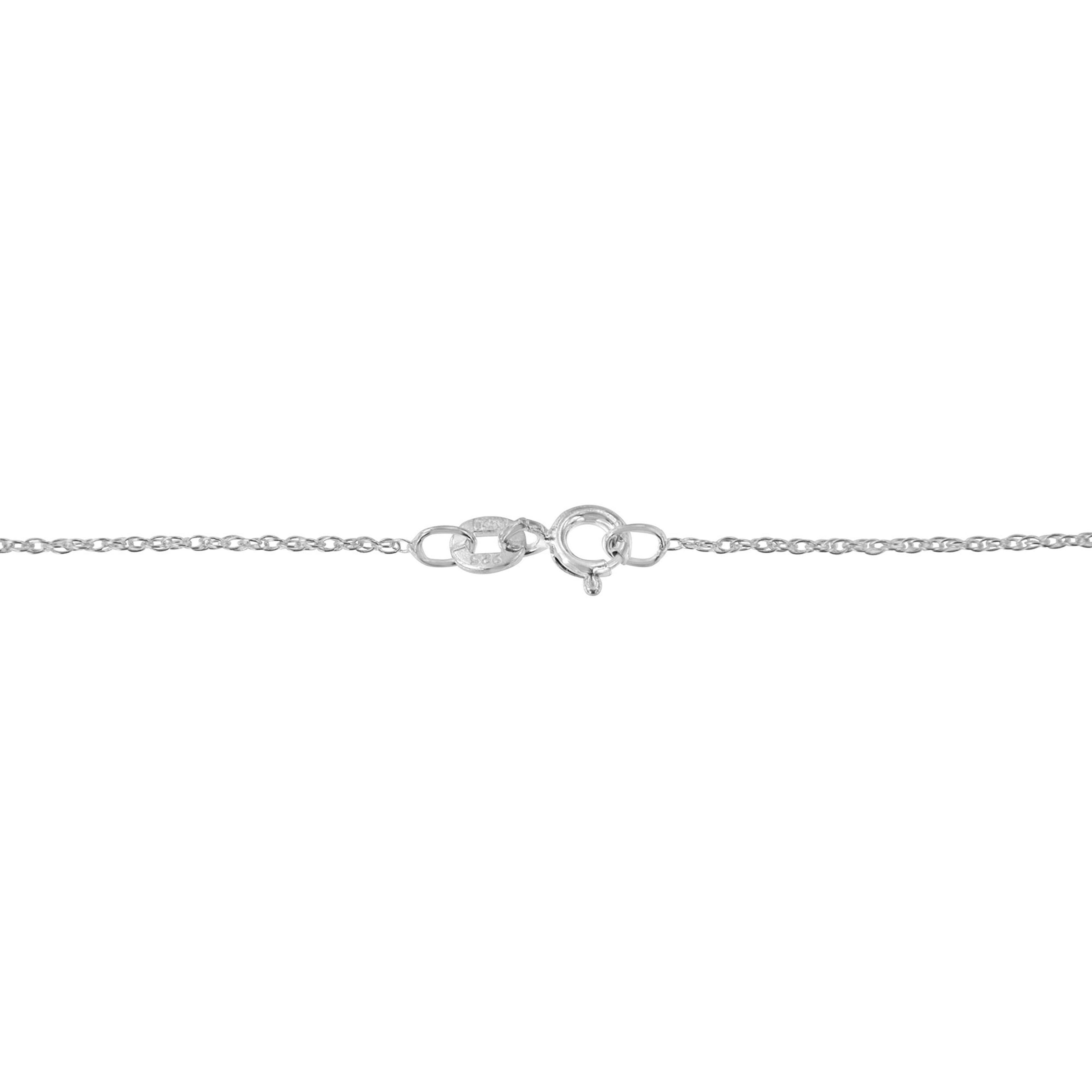.925 Sterling Silver 4 Cttw Round-Cut Double Row Composite Diamond Heart 18" Pendant Necklace (K-L Color, I1-I2 Clarity)