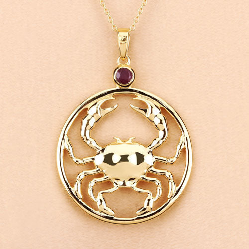 0.33 Carat Genuine Ruby .925 Sterling Silver Pendant